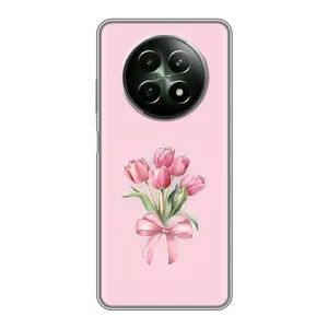 Чохол з розовим принтом для RealMe 12 5G (Букет квітів)