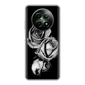 Чохол з картинкою (Стильні) РієлМі 12 5Г - (AlphaPrint) (Чорна троянда)