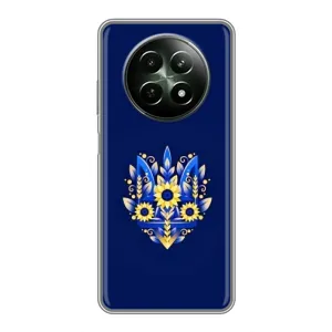 Чохли для RealMe 12 5G Укр. Символіка (AlphaPrint) (Квітковий Герб)