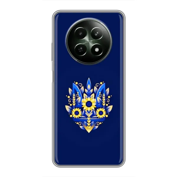 Чехол с принтом «Цветочный Герб» для Realme 12 5G