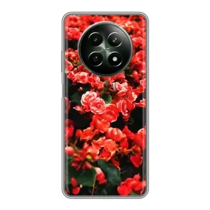 Чохли з квітами для RealMe 12 5G (VPrint) (Квіти червоні)