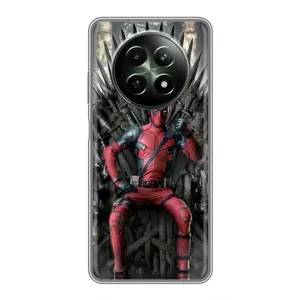 Чохол з принтом «Дедпул на троні» для Realme 12 5G