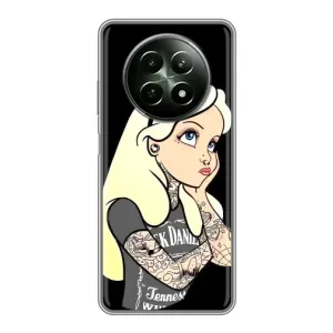 Чехол с печатью для RealMe 12 5G - (Мода) (AlphaPrint) (Девочка в тату)