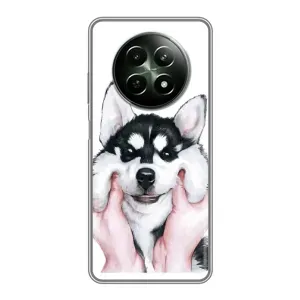 Чехлы с собаками для RealMe 12 5G (VPrint) (Довольный Хаски)