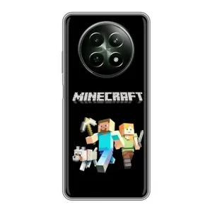 Чохол Майнкрафт на RealMe 12 5G (AlphaPrint) Minecraft (герої Minecraft)