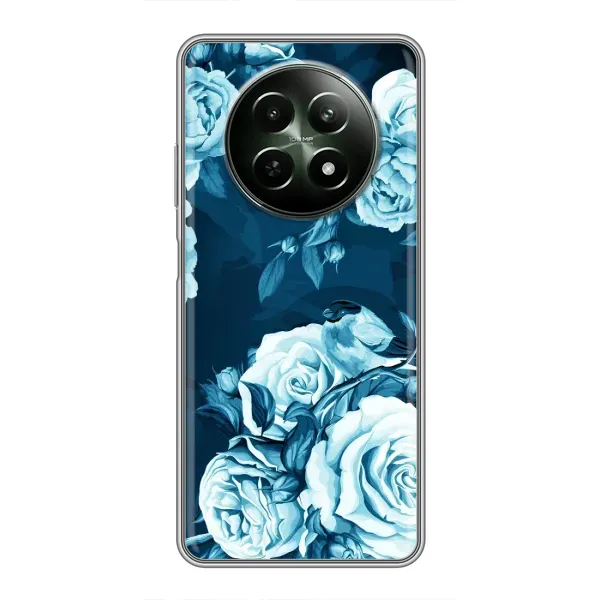 Чехол с принтом «Голубые Бутоны» для Realme 12 5G