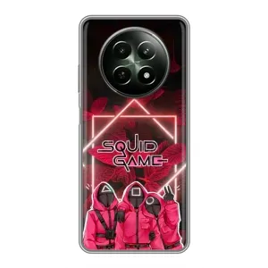 Чехол Гра в кальмара для RealMe 12 5G (Охранники Игра кальмара)