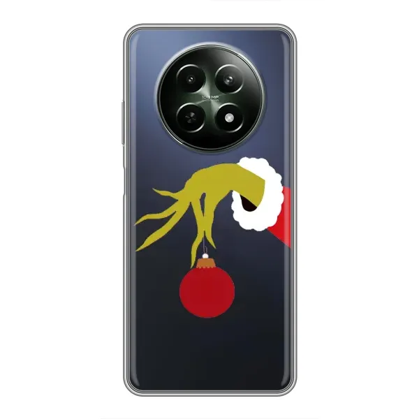 Чохол з принтом «Грінч з іграшкою» для Realme 12 5G
