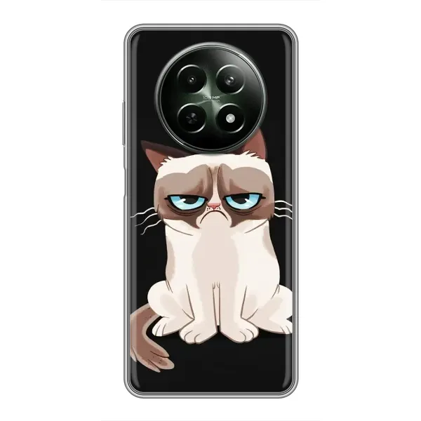 Чехол с принтом «Грустный кот» для Realme 12 5G