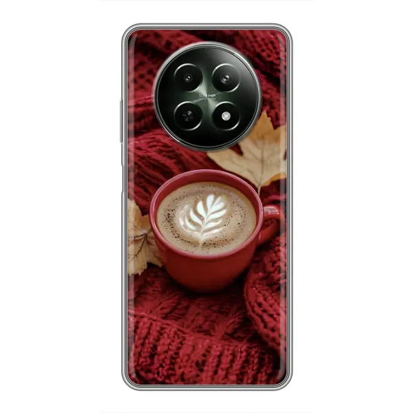 Чохол з принтом «Кава на ковдрі» для Realme 12 5G