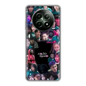 Чехол Гра в кальмара для RealMe 12 5G (Коллаж Игра кальмара)