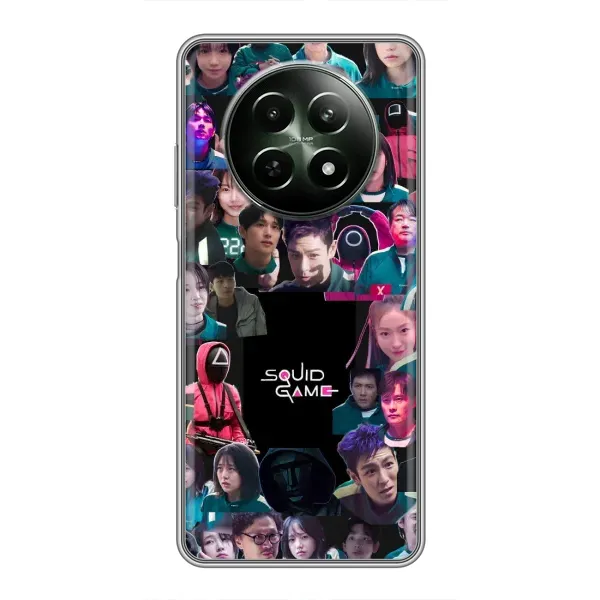 Чехол с принтом «Коллаж Игра кальмара» для Realme 12 5G