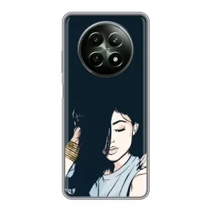 Чехол с печатью для RealMe 12 5G - (Мода) (AlphaPrint) (Красивая девочка)