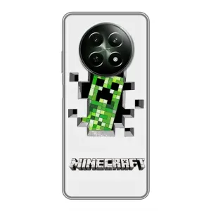 Чохол Майнкрафт на RealMe 12 5G (AlphaPrint) Minecraft (кріпер Майнкрафт)