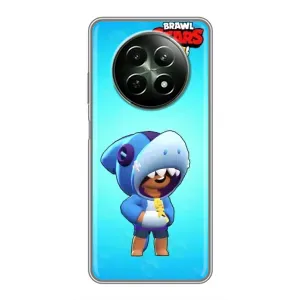 Чехол для RealMe 12 5G Бравл Старс (VPrint) (Леон акула)