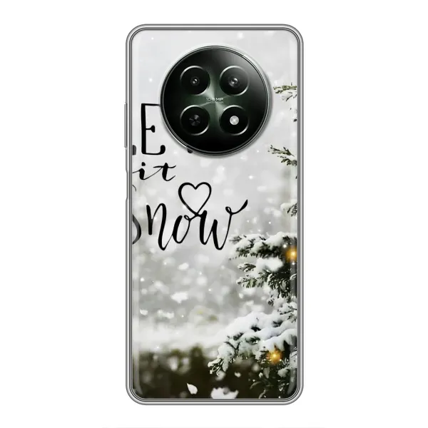 Чехол с принтом «Let it snow» для Realme 12 5G
