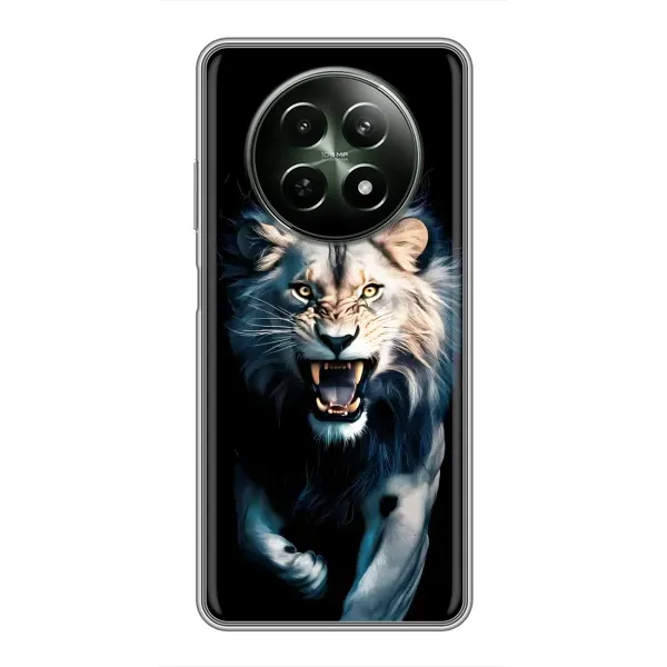 Чохол з принтом «Лев у темряві» для Realme 12 5G Чохол з принтом «Лев у темряві» для Realme 12 5G