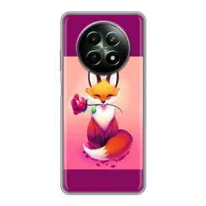 Чехлы с картинкой Лисички для RealMe 12 5G (VPrint) (Лисичка с розочкой)