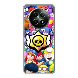Чехол для RealMe 12 5G Бравл Старс (VPrint) (Лого Brawl Stars)