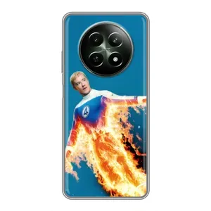 Чохол з принтом Фантастична четвірка для RealMe 12 5G (Людина-факел у вогні)