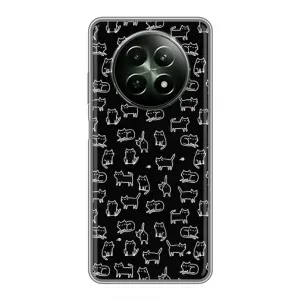 Чохол з принтом для RealMe 12 5G (AlphaPrint) Модні коти (Маленькі котики)