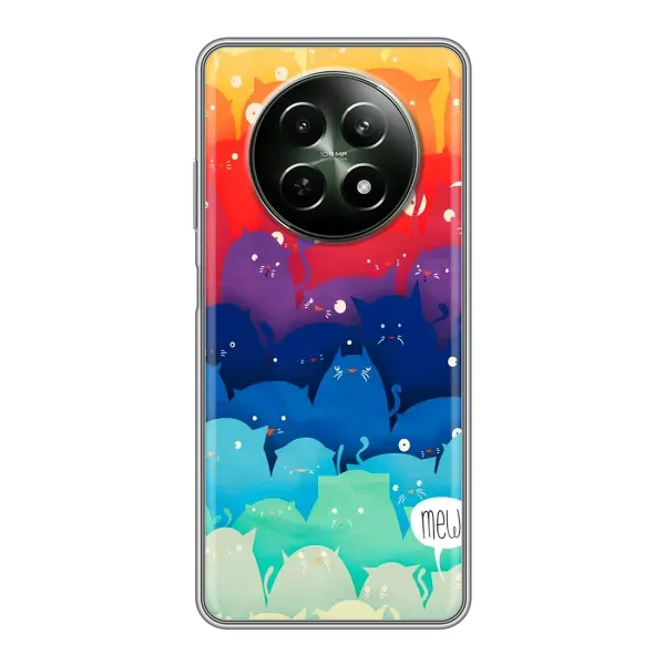 Чехол с принтом «Mew» для Realme 12 5G Чехол с принтом «Mew» для Realme 12 5G