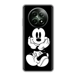 Міккі Маус чохол для RealMe 12 5G (AlphaPrint - Мультяшні) (Маус на чорному)