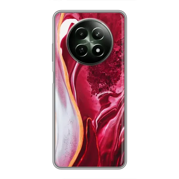 Чехол с принтом «Мрамор красный» для Realme 12 5G Чехол с принтом «Мрамор красный» для Realme 12 5G