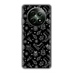Новогодние, Праздничные Чехлы для RealMe 12 5G - 2024 год (Новогодний фон)