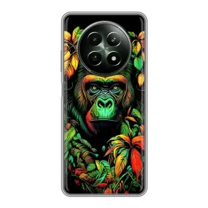 Чохол з Мавпами RealMe 12 5G - (AlphaPrint) (Мавпа в квітах)