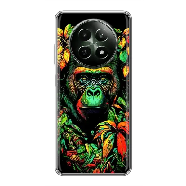 Чохол з принтом «Мавпа в квітах» для Realme 12 5G