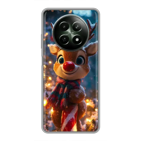 Чохол з принтом «Олень з шарфом» для Realme 12 5G