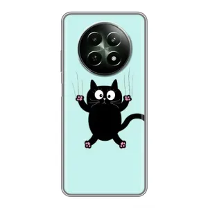 Чохол з принтом для RealMe 12 5G (AlphaPrint) Модні коти (Падаючий кіт)
