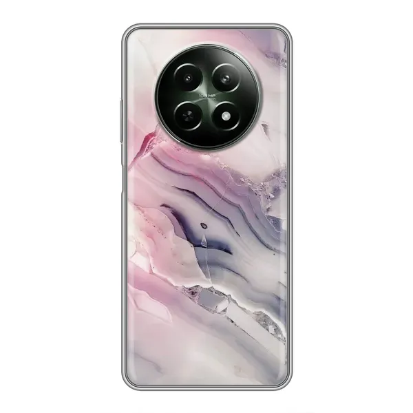 Чехол с принтом «Пурпурный Мрамор» для Realme 12 5G