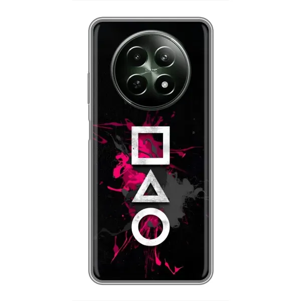 Чехол с принтом «Символы Игра кальмара» для Realme 12 5G