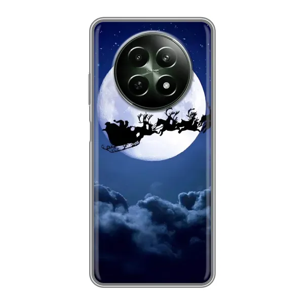 Чехол с принтом «Санта - луна» для Realme 12 5G