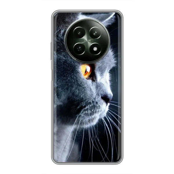 Чехол с принтом «Серый Кот» для Realme 12 5G Чехол с принтом «Серый Кот» для Realme 12 5G