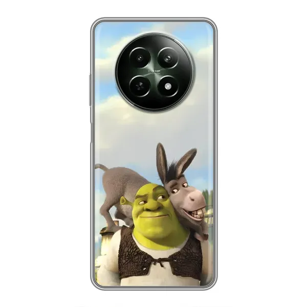 Чехол с принтом «Шрек и Осел» для Realme 12 5G