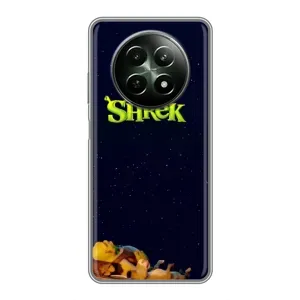 Чехол с мультфильмом Шрек на RealMe 12 5G (Отдыхающий Шрек)