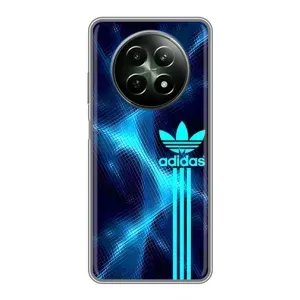Чохли Адидас для RealMe 12 5G (AlphaPrint) (Синій Адідас)