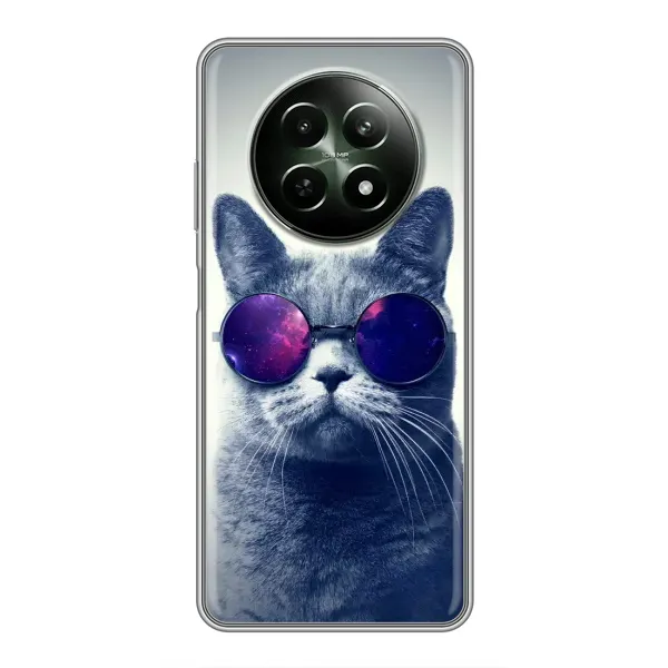 Чехол с принтом «Стильный кот» для Realme 12 5G
