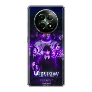 Чохол з дизайном Венздей 2 на RealMe 12 5G (Фіолетова магія Венздей)
