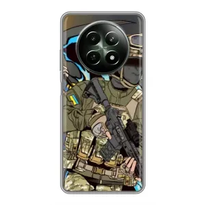 Чехлы с картинкой ЗСУ для RealMe 12 5G (AlphaPrint) (Воин ВСУ)
