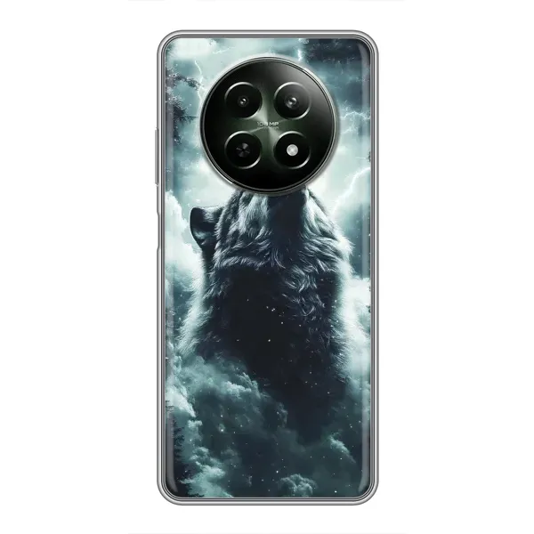 Чохол з принтом «Вовк у хмарах» для Realme 12 5G Чохол з принтом «Вовк у хмарах» для Realme 12 5G