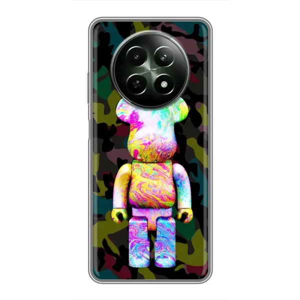 Чехол с принтом «Яркий Bearbrick» для Realme 12 5G