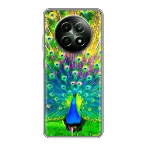 Чохол з пташками на RealMe 12 5G (VPrint) (Яскравий Павлин)