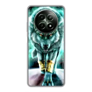 Защитные чехлы для Реалми 12 5G (AlphaPrint) (ХИТ продаж) ВОЛК (Яркий волк)