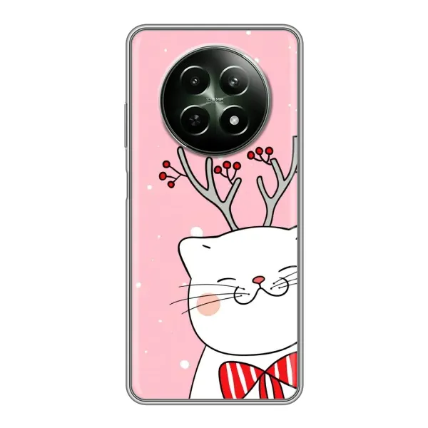 Чехол с принтом «Зимний кот» для Realme 12 5G