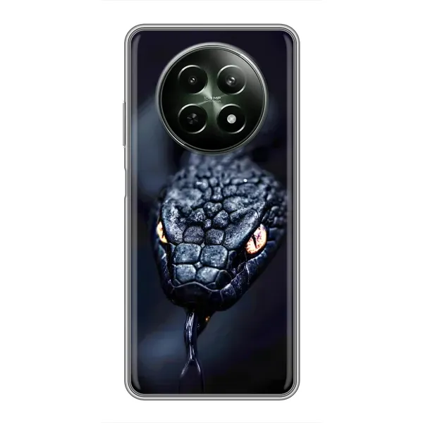 Чохол з принтом «Чорна змія» для Realme 12 5G Чохол з принтом «Чорна змія» для Realme 12 5G