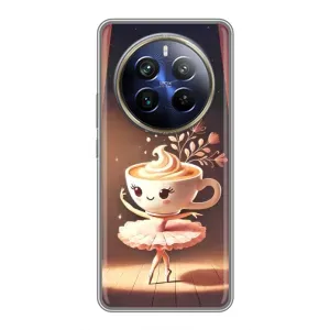Чехол с мемом Тралалело тралала на Realme 12 Plus (Балерина капучина)